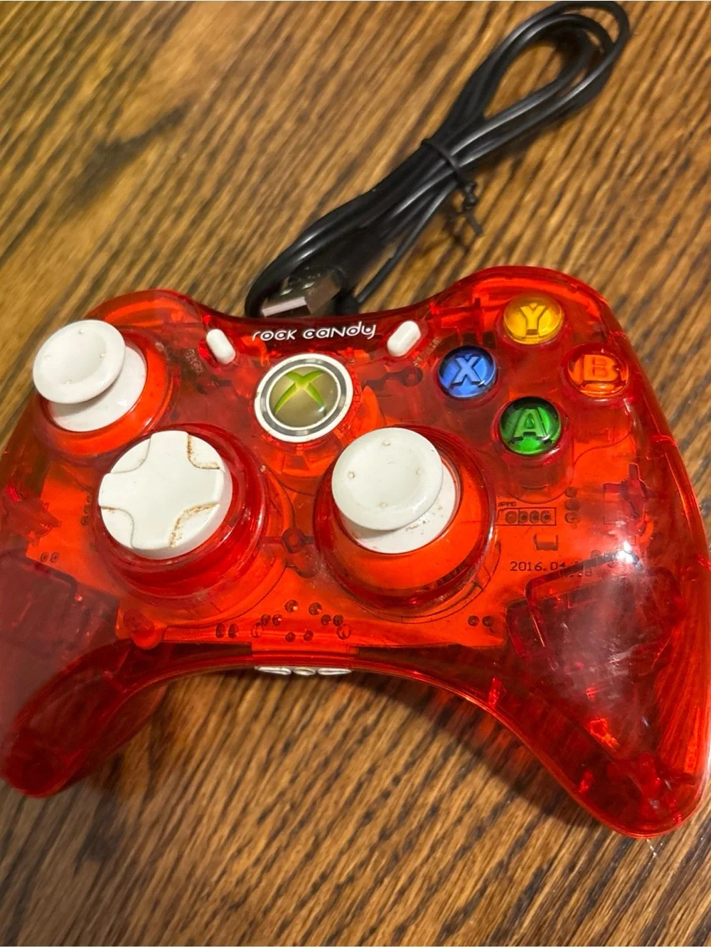 Xbox-Style Wired Gaming Controllers - Black and Red Rock Candy + Play Gaming